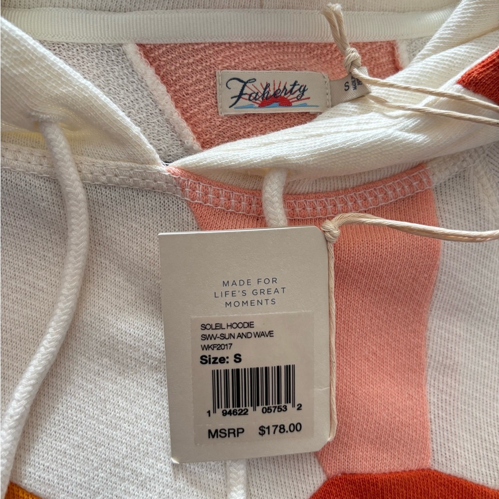 Faherty Soleil Hoodie Sun and Wave (NWT) | Women’s Small - Picture 3 of 4